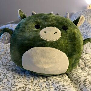 Squishmallows Duke the Green Dragon Stuffed Animal Squishmallow Collection 10"